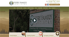 Desktop Screenshot of peeryfamilydentistry.com