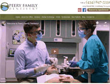 Tablet Screenshot of peeryfamilydentistry.com